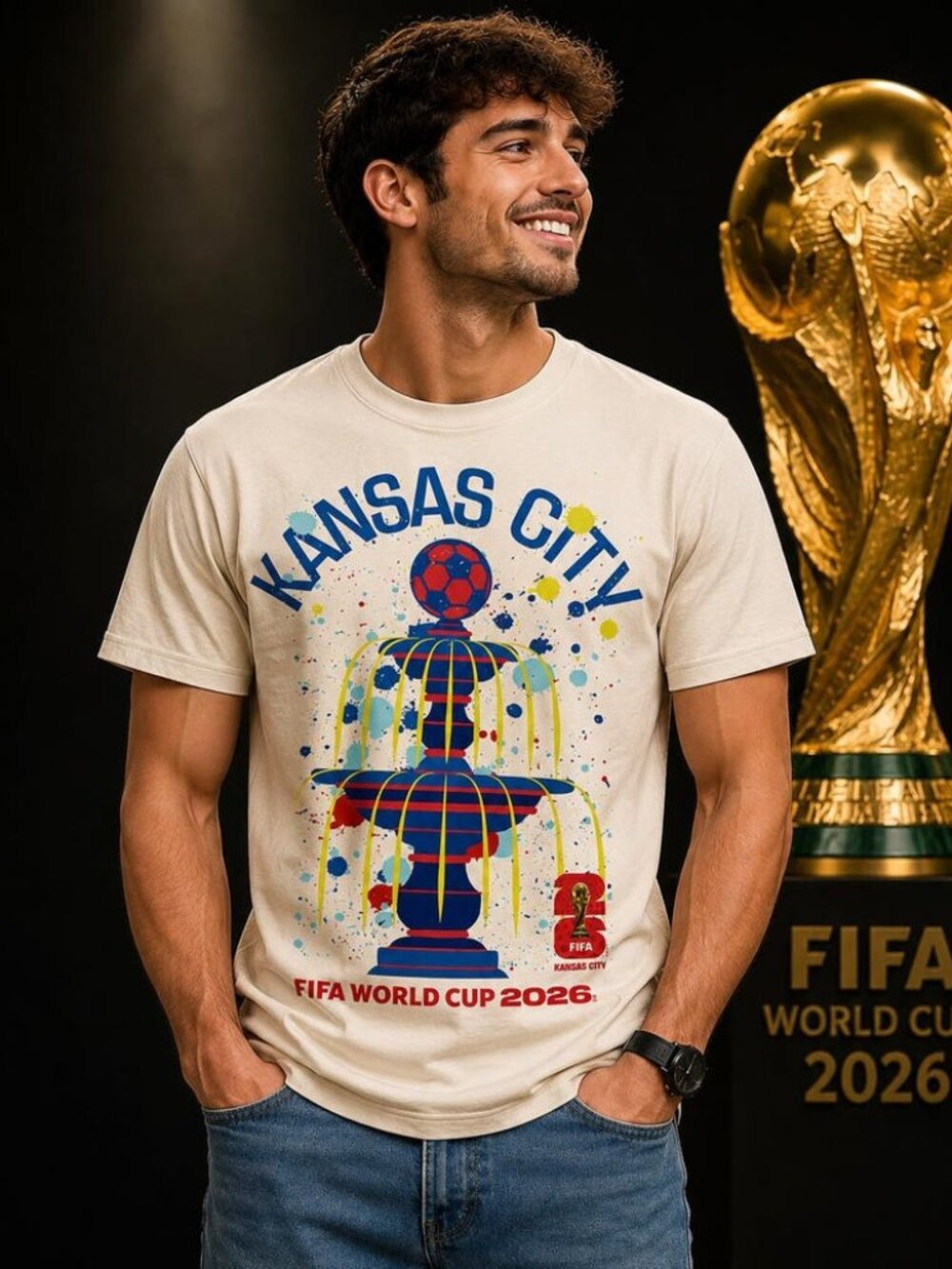 Kansas Host City Football T-Shirt – USA 2026 World Cup Soccer Tee